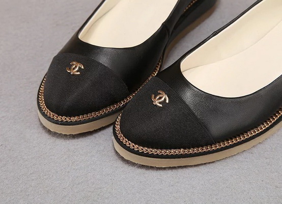 CHANEL Shallow mouth flat shoes Women--032